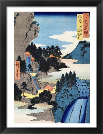 Framed Mountain landscape Print