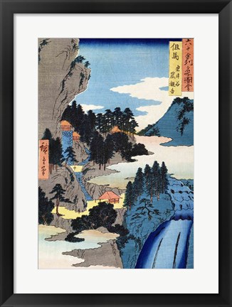 Framed Mountain landscape Print