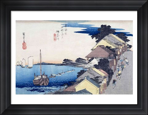 Framed Kanagawa: View of the Ridge Print