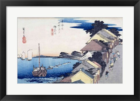 Framed Kanagawa: View of the Ridge Print