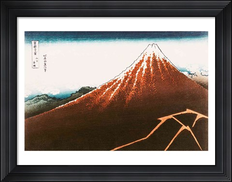 Framed Fuji above the Lightning Print