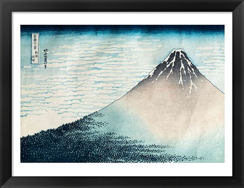 Framed Fuji in Clear Weather Print