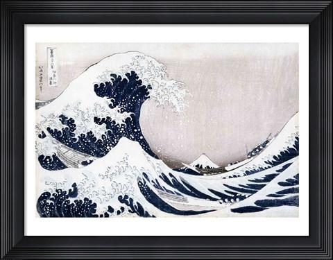 Framed Great Wave of Kanagawa Print