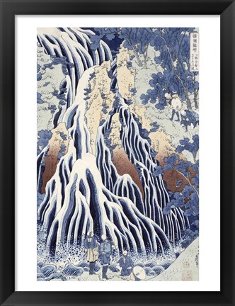 Framed Kirifuri Fall on Kurokami Mount Print