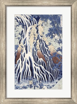 Framed Kirifuri Fall on Kurokami Mount Print