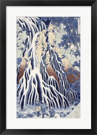 Framed Kirifuri Fall on Kurokami Mount Print