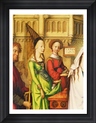 Framed Detail of The Depiction of Christ in the Temple, 1500 Print