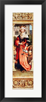 Framed St. Elizabeth of Hungary Print