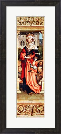 Framed St. Elizabeth of Hungary Print