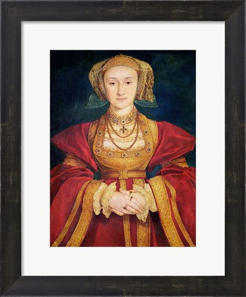 Framed Portrait of Anne of Cleves Print