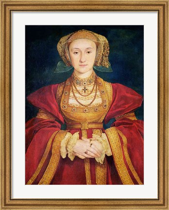 Framed Portrait of Anne of Cleves Print