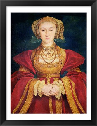 Framed Portrait of Anne of Cleves Print