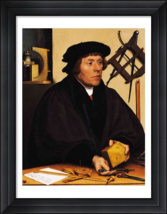 Framed Portrait of Nicholas Kratzer Print
