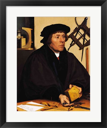 Framed Portrait of Nicholas Kratzer Print