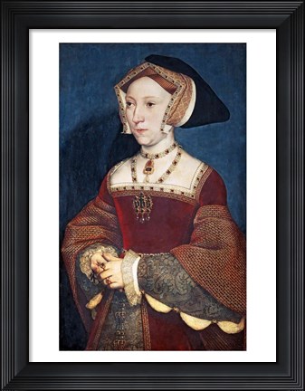 Framed Jane Seymour, 1536 Print