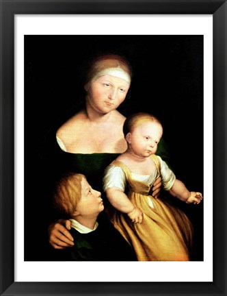 Framed Artist&#39;s Wife and Children, 1528 Print