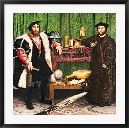 Framed Ambassadors, 1533 Print