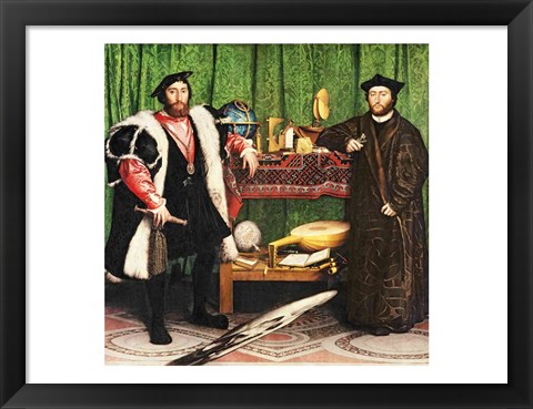 Framed Ambassadors, 1533 Print