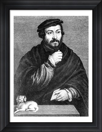 Framed Portrait of Sir Thomas More Print