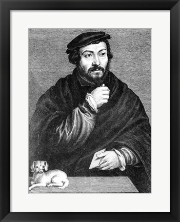 Framed Portrait of Sir Thomas More Print