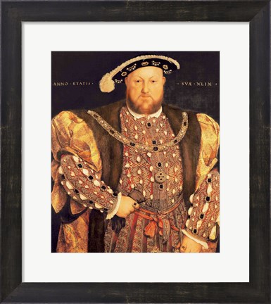 Framed Portrait of Henry VIII A Print