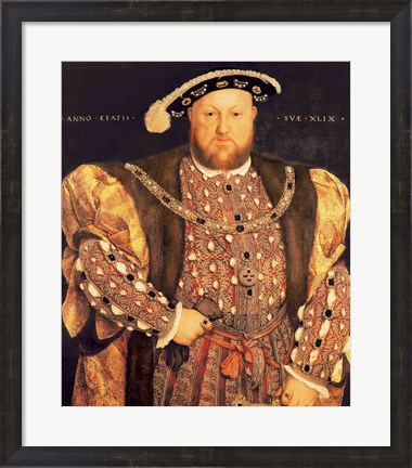 Framed Portrait of Henry VIII A Print