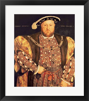 Framed Portrait of Henry VIII A Print