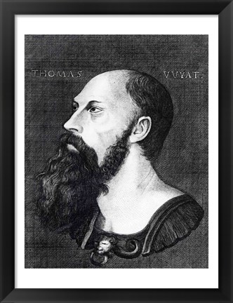 Framed Portrait of Sir Thomas Wyatt the Younger Print