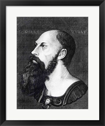 Framed Portrait of Sir Thomas Wyatt the Younger Print