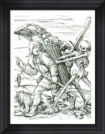 Framed Death and the Pedlar Print