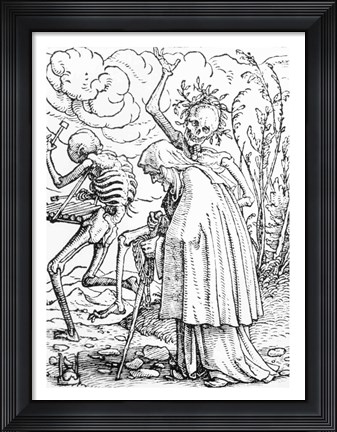 Framed Death and the Old Woman Print