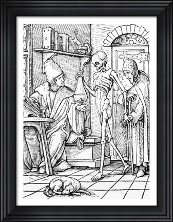 Framed Death and the Physician Print