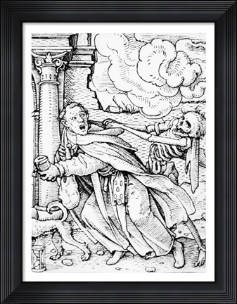 Framed Death and the Mendicant Friar Print