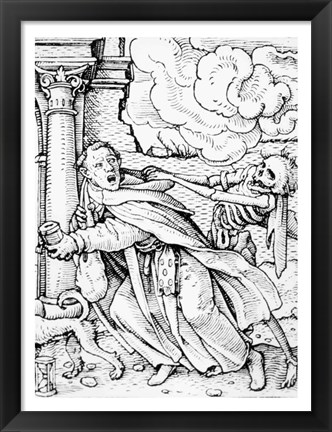 Framed Death and the Mendicant Friar Print