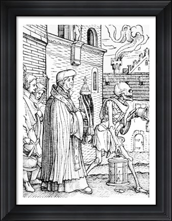 Framed Death and the Parish Priest Print