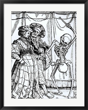 Framed Death and the Noblewoman Print