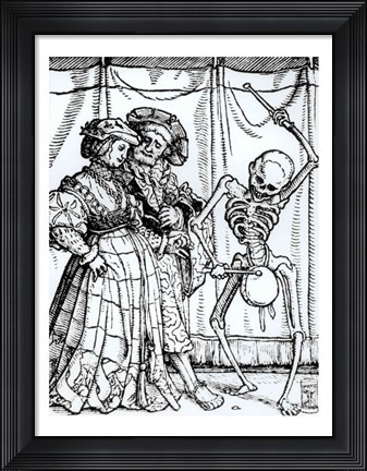 Framed Death and the Noblewoman Print