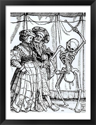 Framed Death and the Noblewoman Print