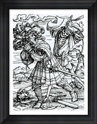 Framed Death and the Count Print