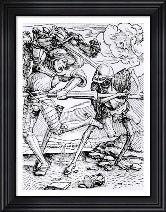 Framed Death and the Knight Print