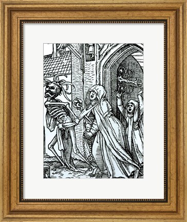 Framed Death and the Abbotess Print