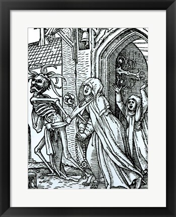 Framed Death and the Abbotess Print