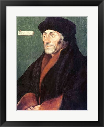 Framed Erasmus of Rotterdam Print