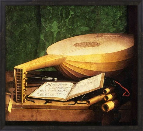 Framed Ambassadors, 1533, Guitar Detail Print