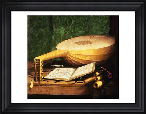 Framed Ambassadors, 1533, Guitar Detail Print