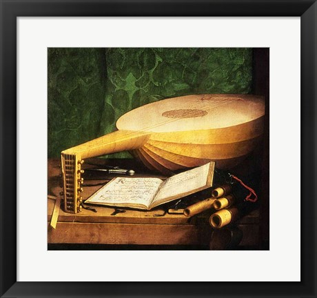 Framed Ambassadors, 1533, Guitar Detail Print