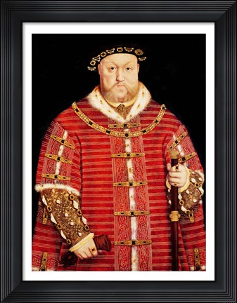 Framed Portrait of Henry VIII D Print