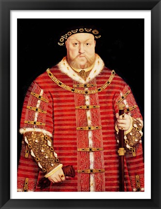 Framed Portrait of Henry VIII D Print