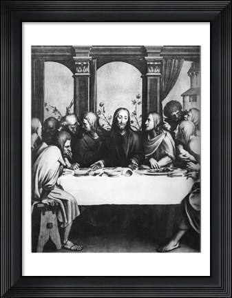 Framed Last Supper Print