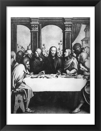 Framed Last Supper Print